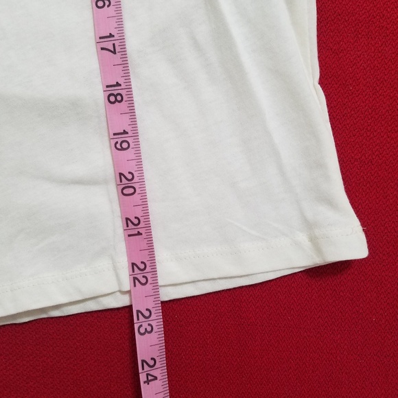 ZARA 'Dressed for a Fashion Show' white short sleeve graphic tee sz.Lg. - Picture 6 of 7